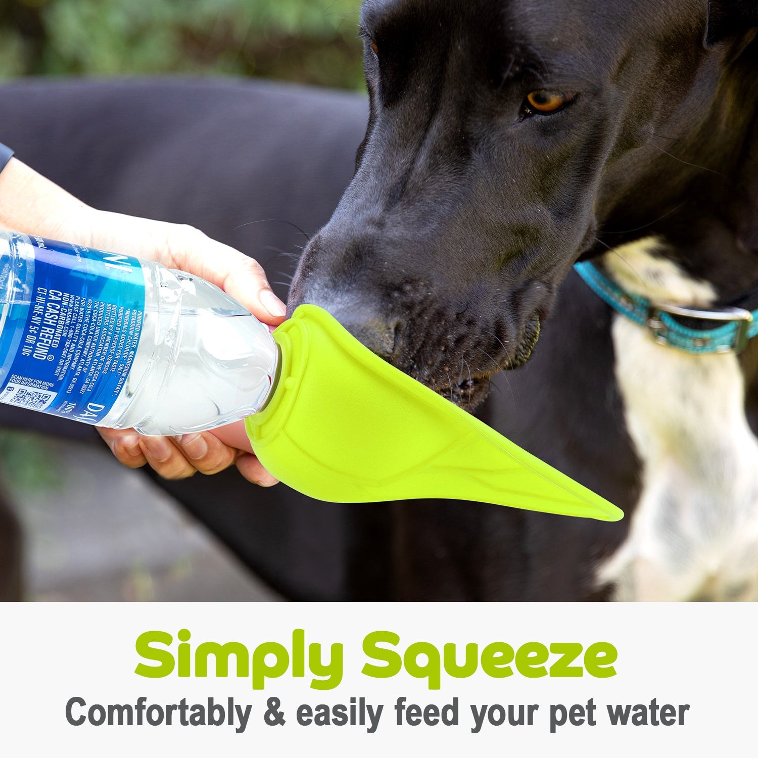 Pet Silicone Water Trough Green